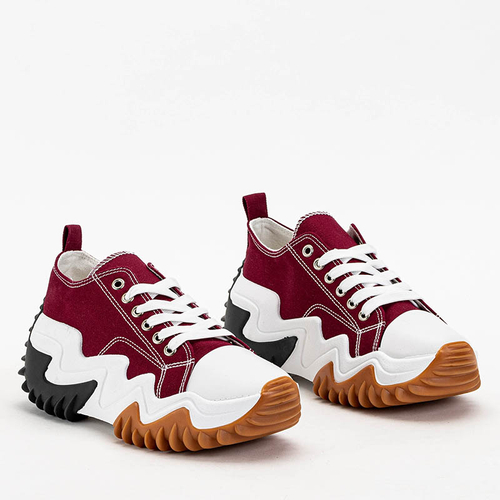 Жіноче спортивне взуття в бордовому кольорі Wenova