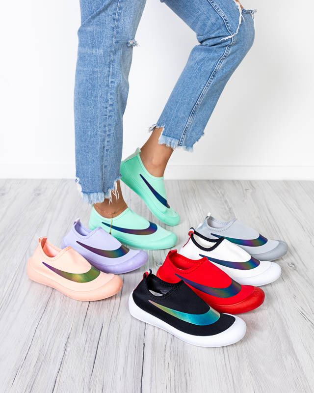 OUTLET Minzfarbene Slip-on-Sneakers für Damen Lerick - Schuhe