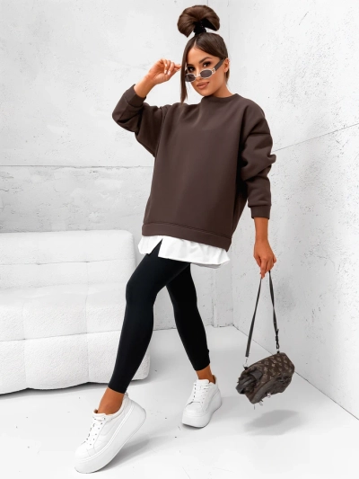 Royalfashion Baumwoll-Damen-Sweatshirt mit abnehmbarem unteren Teil