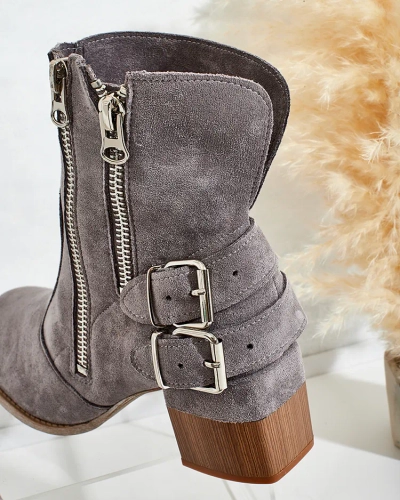 Royalfashion Decorated Zerta Heeled Booties