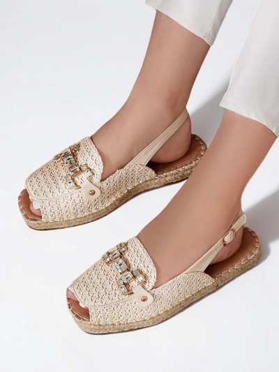 Royalfashion Damen-Espadrilles mit offener Spitze