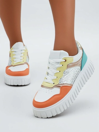 Royalfashion Damenschuhe Platform Sport Sneakers Panterr