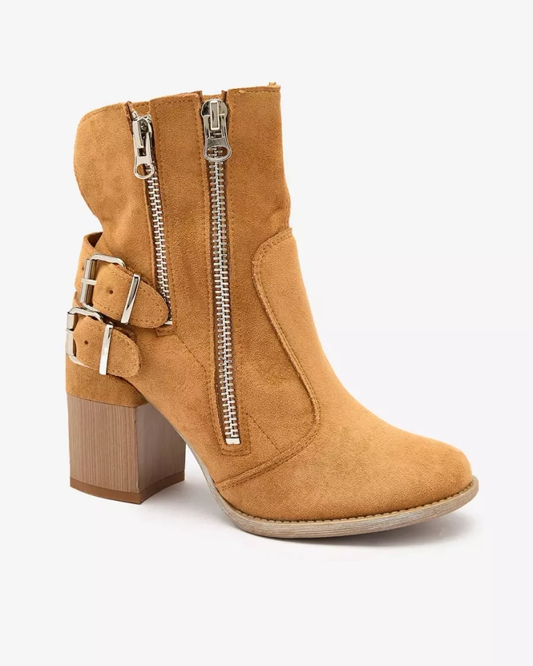 Royalfashion Damenstiefel in Camel mit Feirrgo-Verzierung