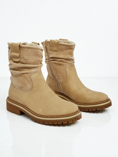 Höhere Damenstiefeletten aus Öko-Wildleder Liora