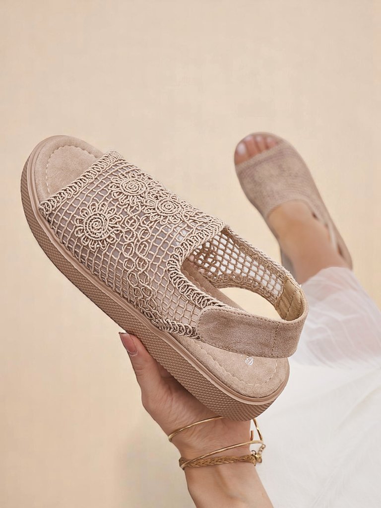 Royalfashion Damen Levay Ajour-Sandalen mit Obermaterial