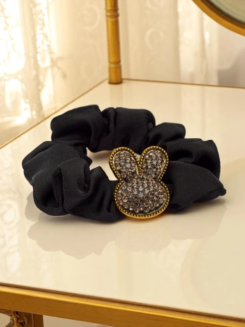 Royalfashion Гумка для волосся з декоративним зайчиком Satin Bunny