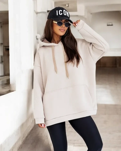 Royalfashion Damen Oversize-Kapuzenpullover