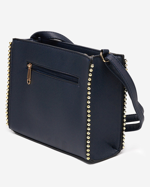 Темно-синя сумочка з оздобленням