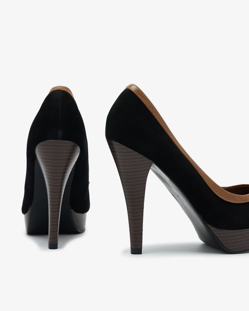 Чорні жіночі туфлі на високій шпильці Zistin- Footwear