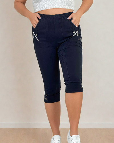 Royalfashion Damen Stoffhose 7/8 PLUS SIZE