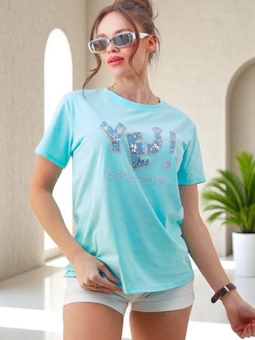 Royalfashion Жіноча бавовняна футболка Так!