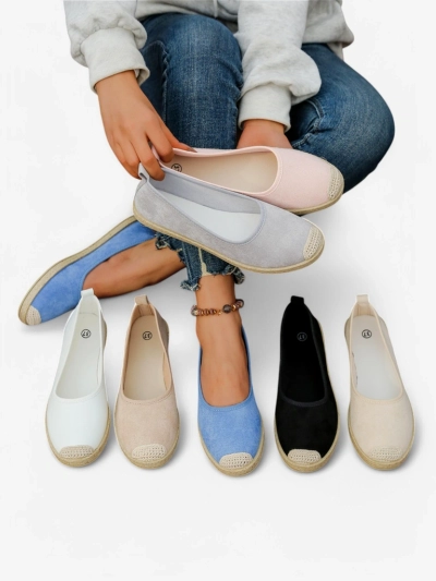 Royalfashion Damen Eco-Suede Espadrilles Aroles