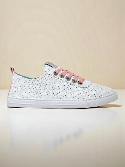 Royalfashion Damen-Öko-Leder-Sneaker PureWalk