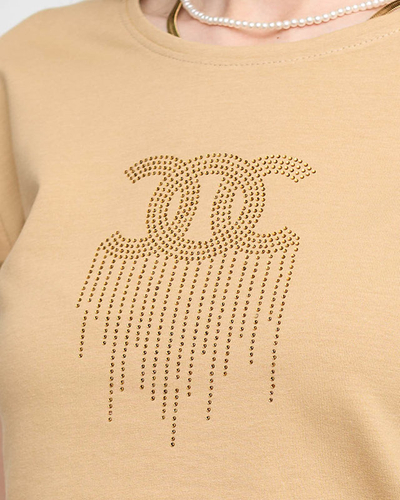 Sport-Trainingsanzug für Damen mit Camel-Zirkonia - Kleidung