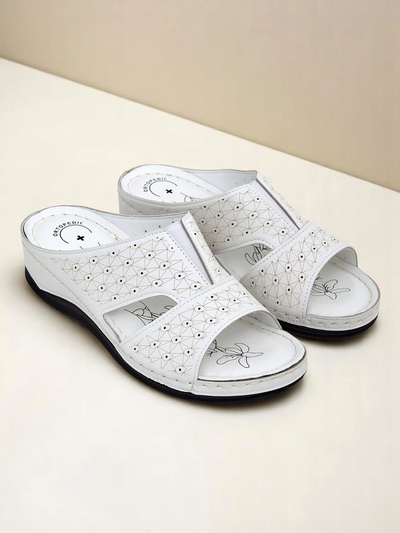 Royalfashion Damen Pantoletten mit dicker Sohle Nova Step