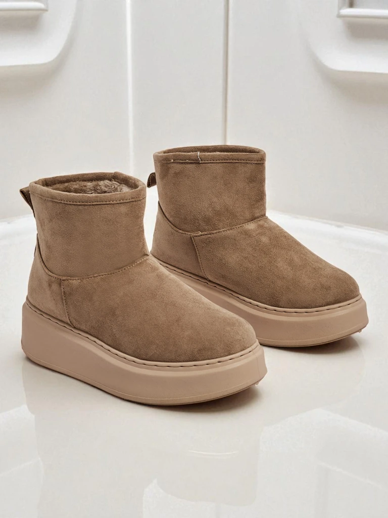 Kurze Damen-Schneestiefel mit abnehmbarem Schaft Elizze