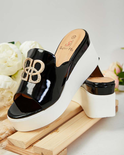 Royalfashion Lackierte Damen-Flip-Flops auf Sailla