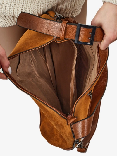 Damen Shopper Handtasche Eco Wildleder Donenn