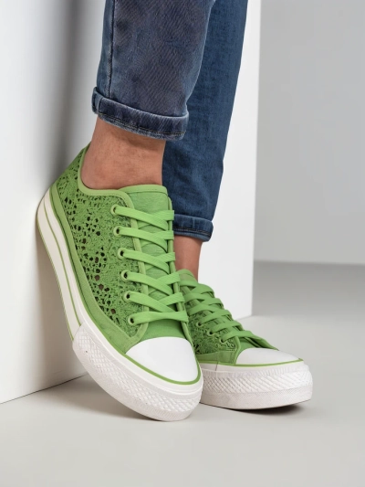 Royalfashion Damen perforierte Sneakers Nizzet