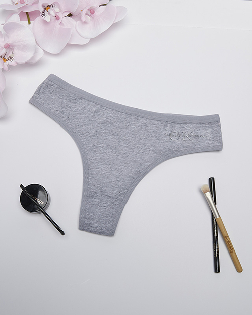 Сірі жіночі трусики з бавовни
