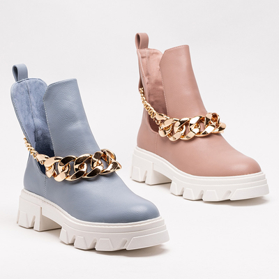 Rosa Damenstiefel mit Kette Tenkay - Footwear
