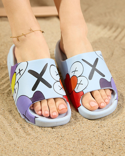 OUTLET Blaue Damen-Flip-Flops Elmino - Schuhe