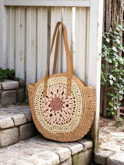 Royalfashion Strohtasche für Damen Flora Grande