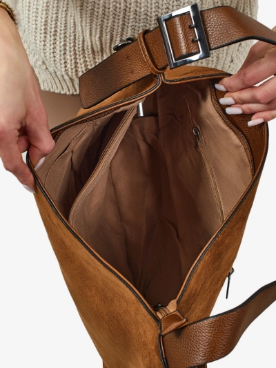 Damen Shopper Handtasche Eco Wildleder Donenn