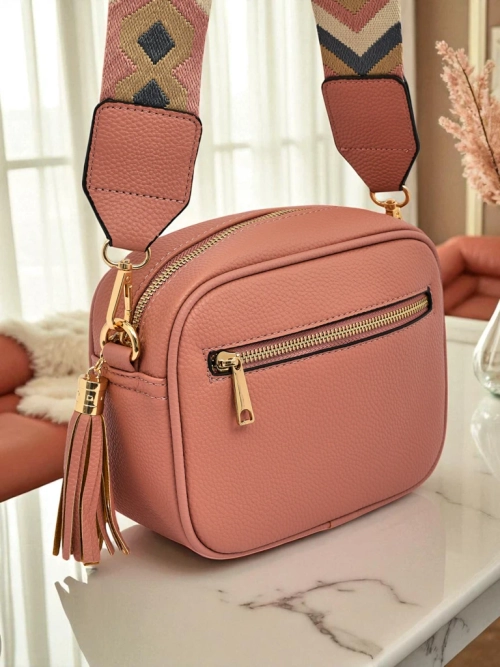 Royalfashion Маленька жіноча сумочка з екошкіри з кольоровим ремінцем Kovi Lace