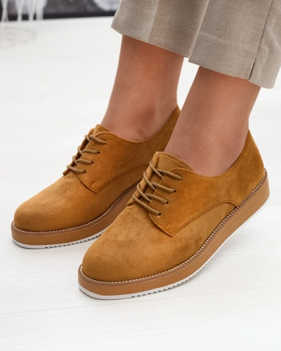 Damen Schnürhalbschuhe a'la oxfords in der Farbe camel Oksila - Footwear