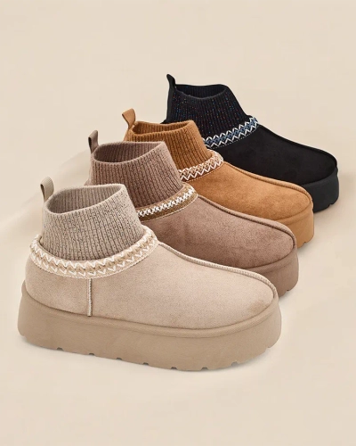Royalfashion Kurze Damen Schneestiefel Nananna