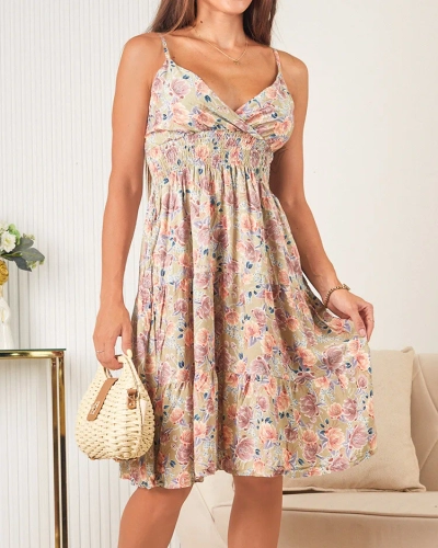 Royalfashion Damen Baumwoll-Blumenkleid