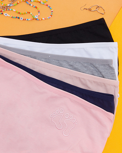 Damen-Slip aus Baumwolle Set 6 / Packung - Unterwäsche