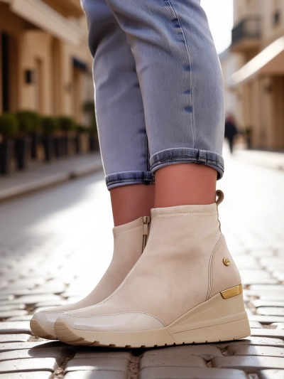 Royalfashion Damenstiefeletten auf Wedge Zarricos