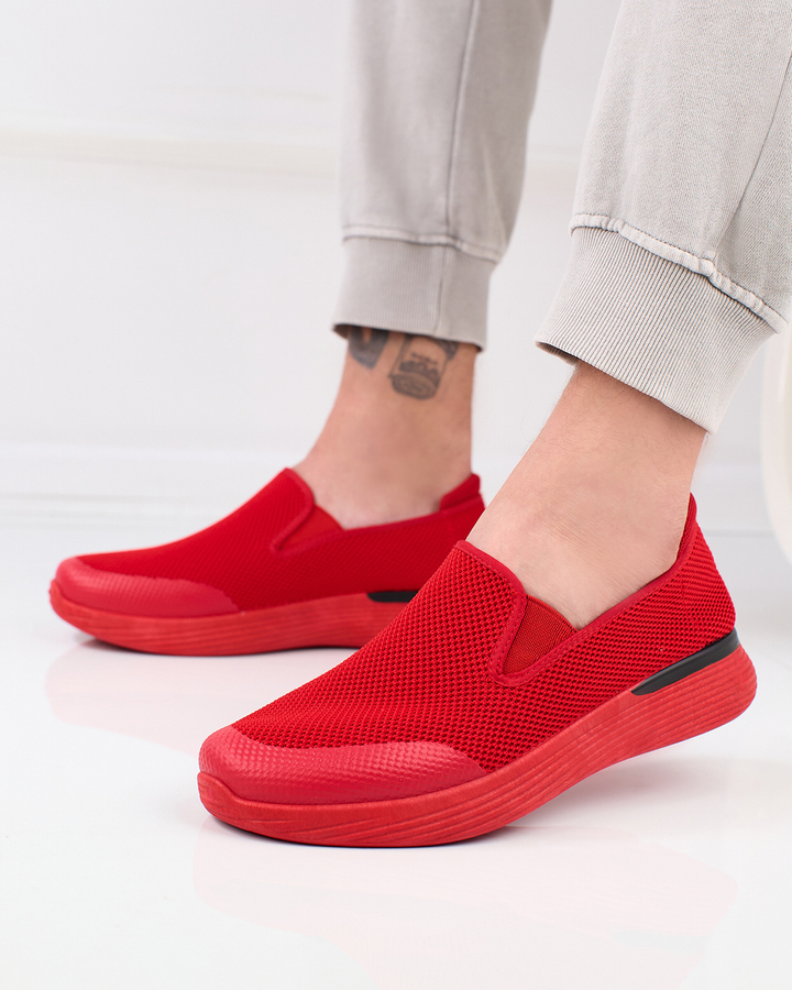 Royalfashion Чоловічі спортивні кросівки FlexFit Run Slide-on червоні
