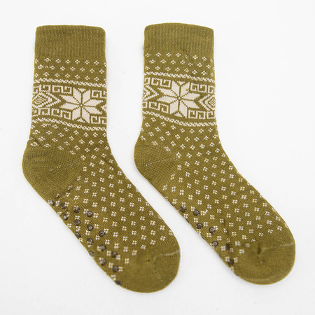 Чоловічі шкарпетки з зимовими візерунками