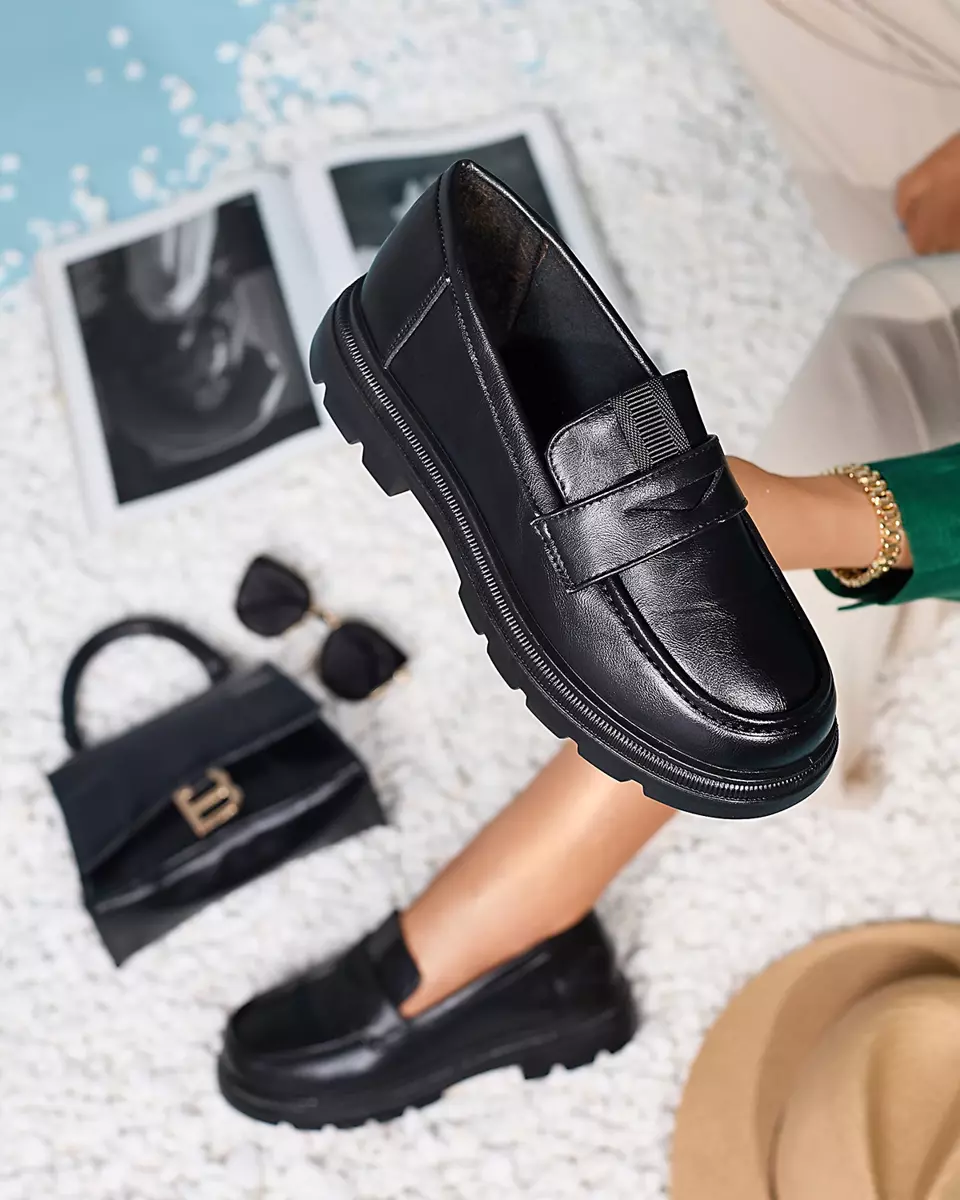 Чорні жіночі мокасини Wazobi - Взуття