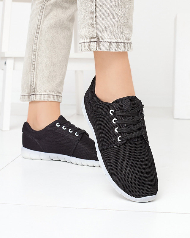 Чорні жіночі тканинні спортивні туфлі Cetika - Взуття
