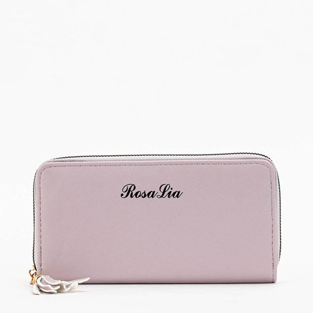 Фіолетовий жіночий гаманець з бахромою