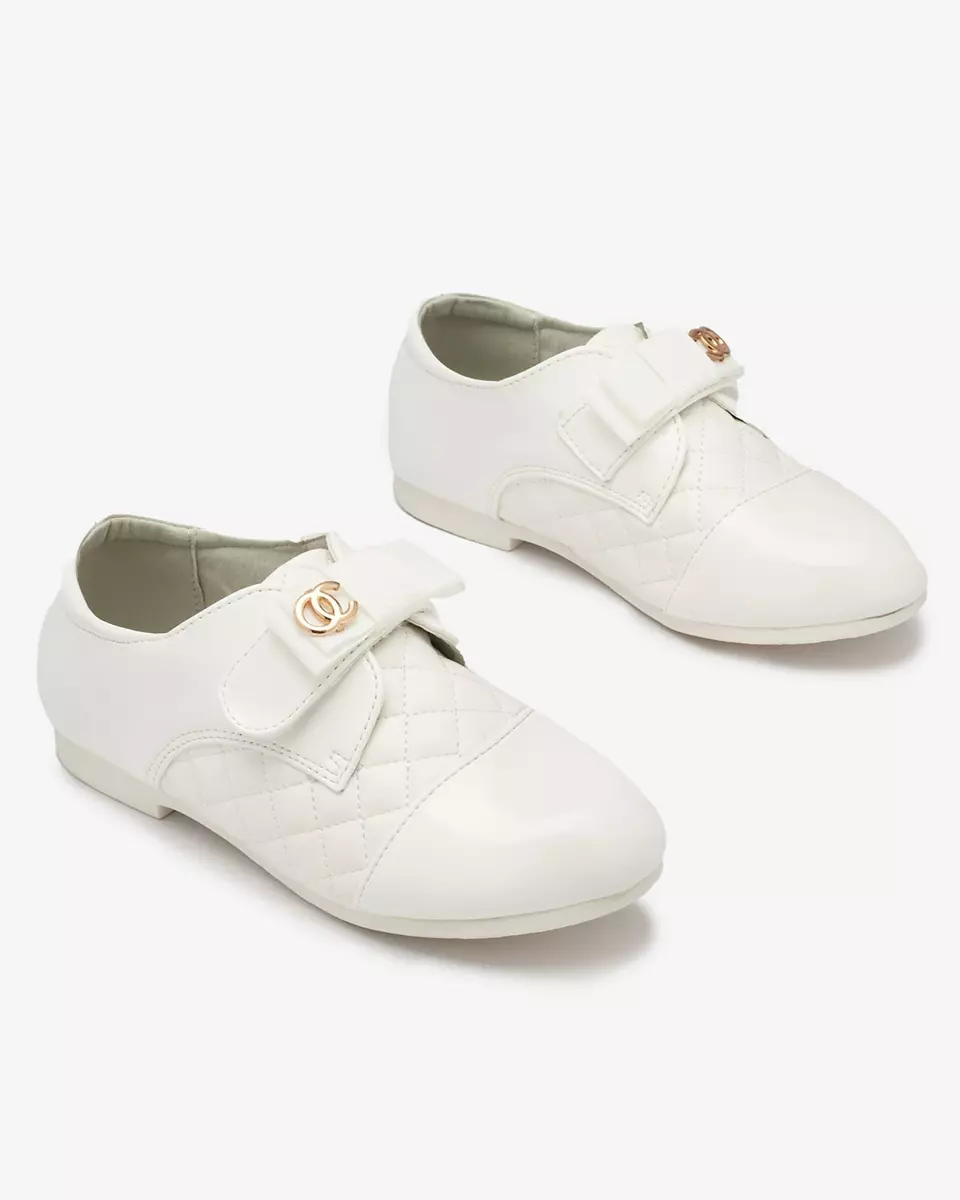 Півчеревики білі стьобані з екошкіри Mawert- Footwear