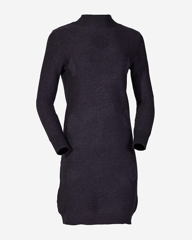 Жіноча фіолетова сукня-светр - Одяг