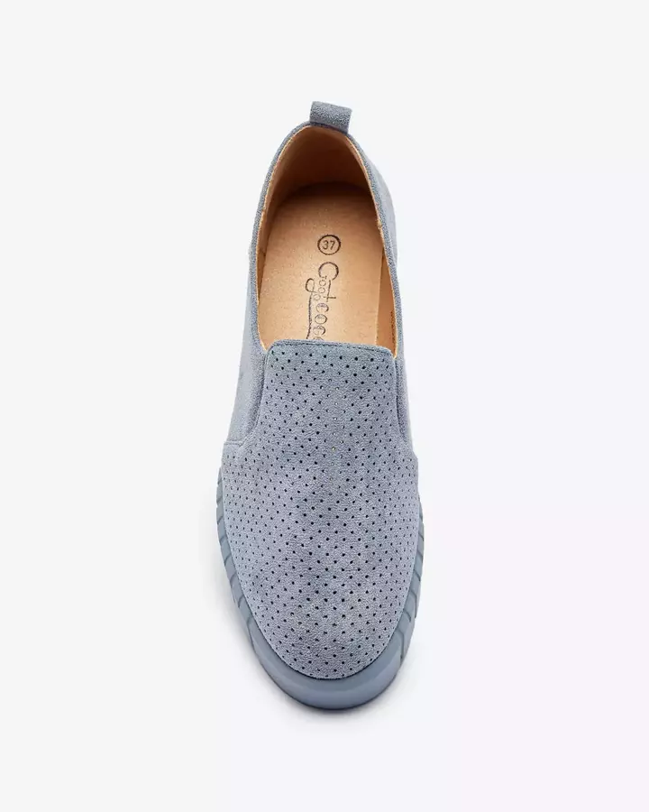 Ажурні жіночі сині сліпони Cegeti - Взуття