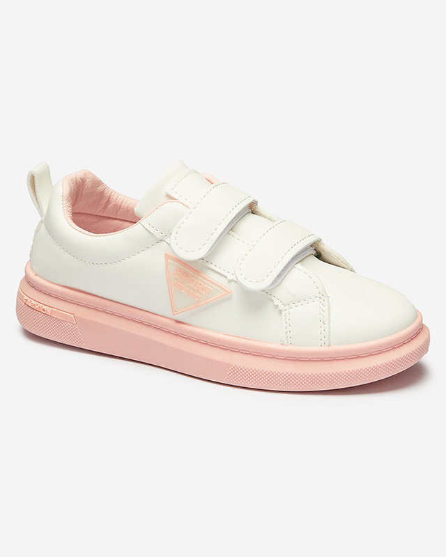 Біло-рожеві дитячі спортивні кросівки Yovoy- Footwear