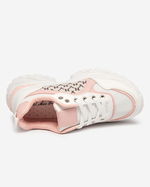Біло-рожеві жіночі кросівки Umikatu