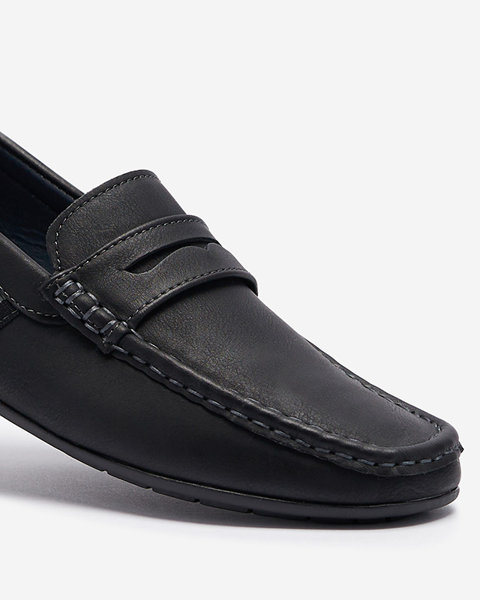 Чорні чоловічі мокасини Hacerno - Взуття