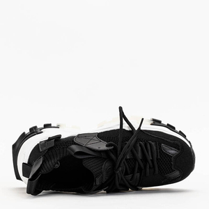 Чорні жіночі кросівки на масивній підошві Olitax