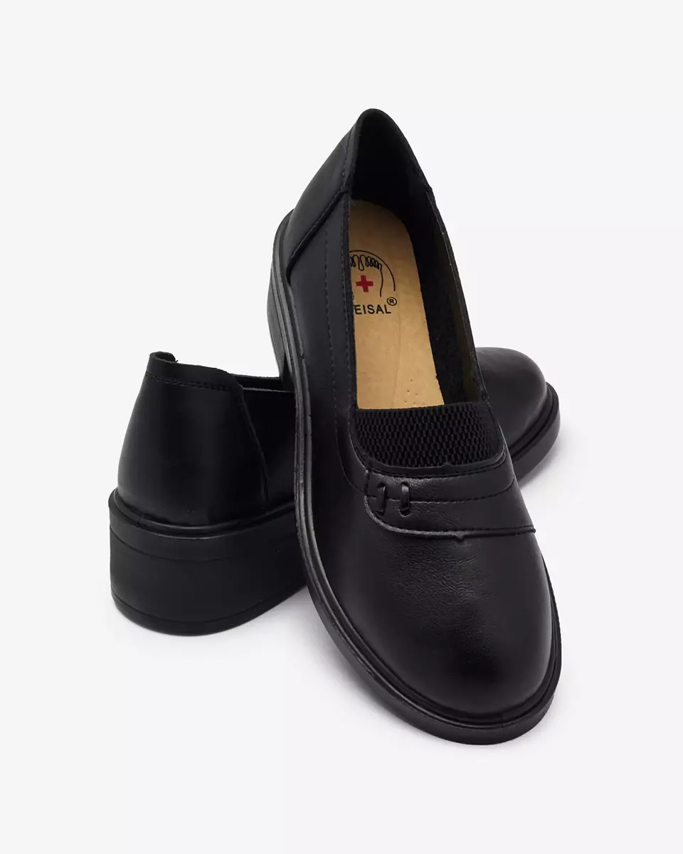 Чорні жіночі мокасини Nasannae - Взуття