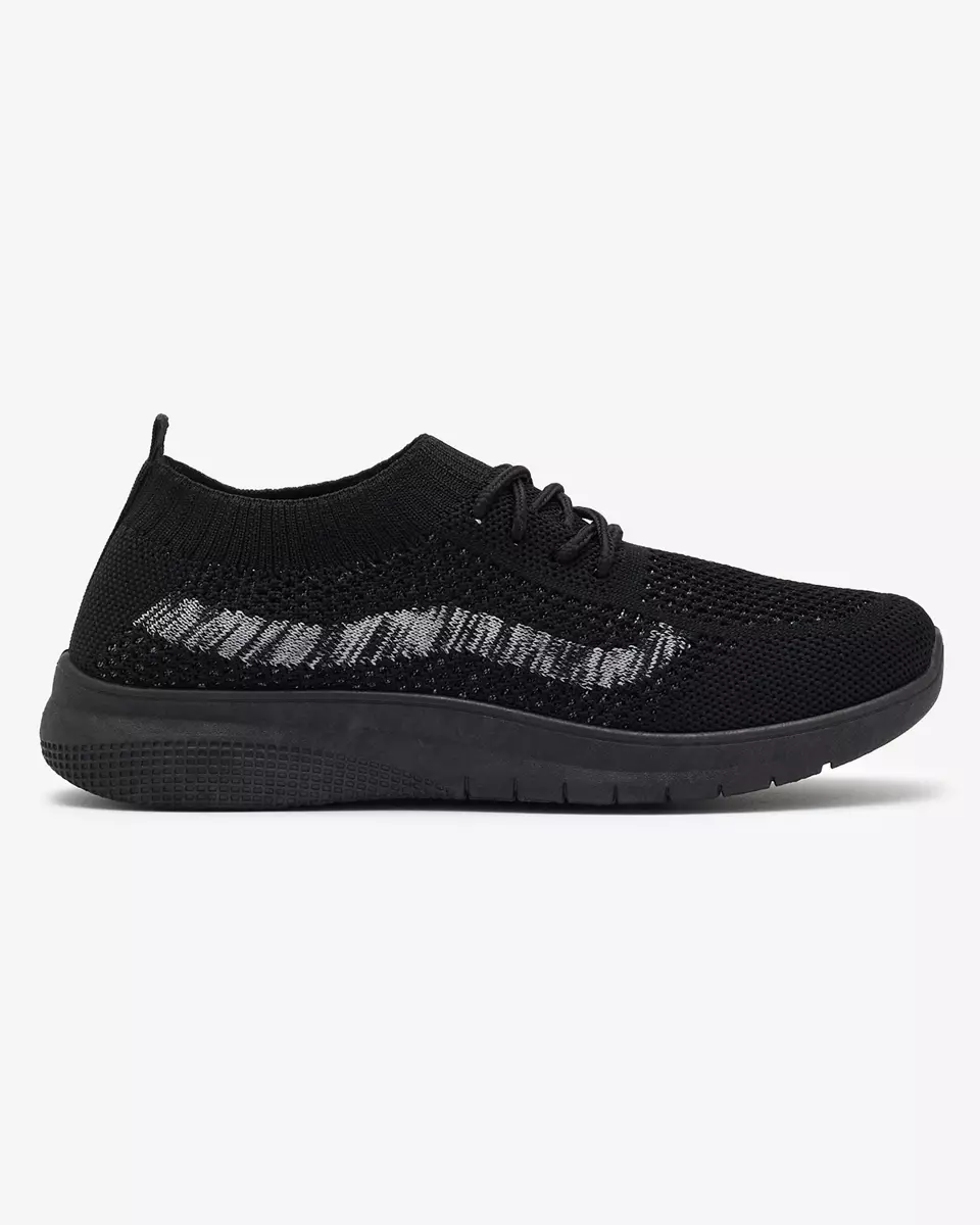 Чорні жіночі тканинні спортивні туфлі Fiabom- Footwear