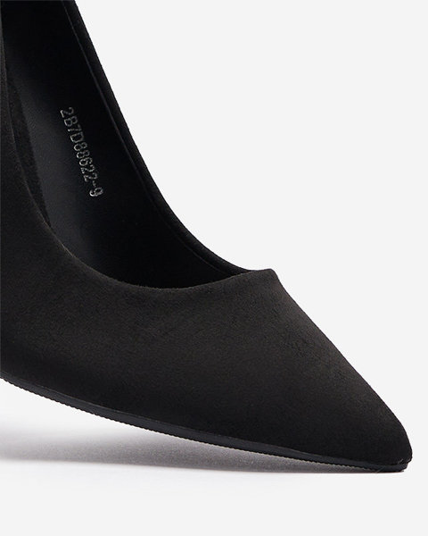 Чорні жіночі туфлі-човники з екозамші Zelera - Взуття