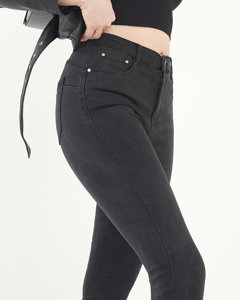 Чорні жіночі вузькі джинси